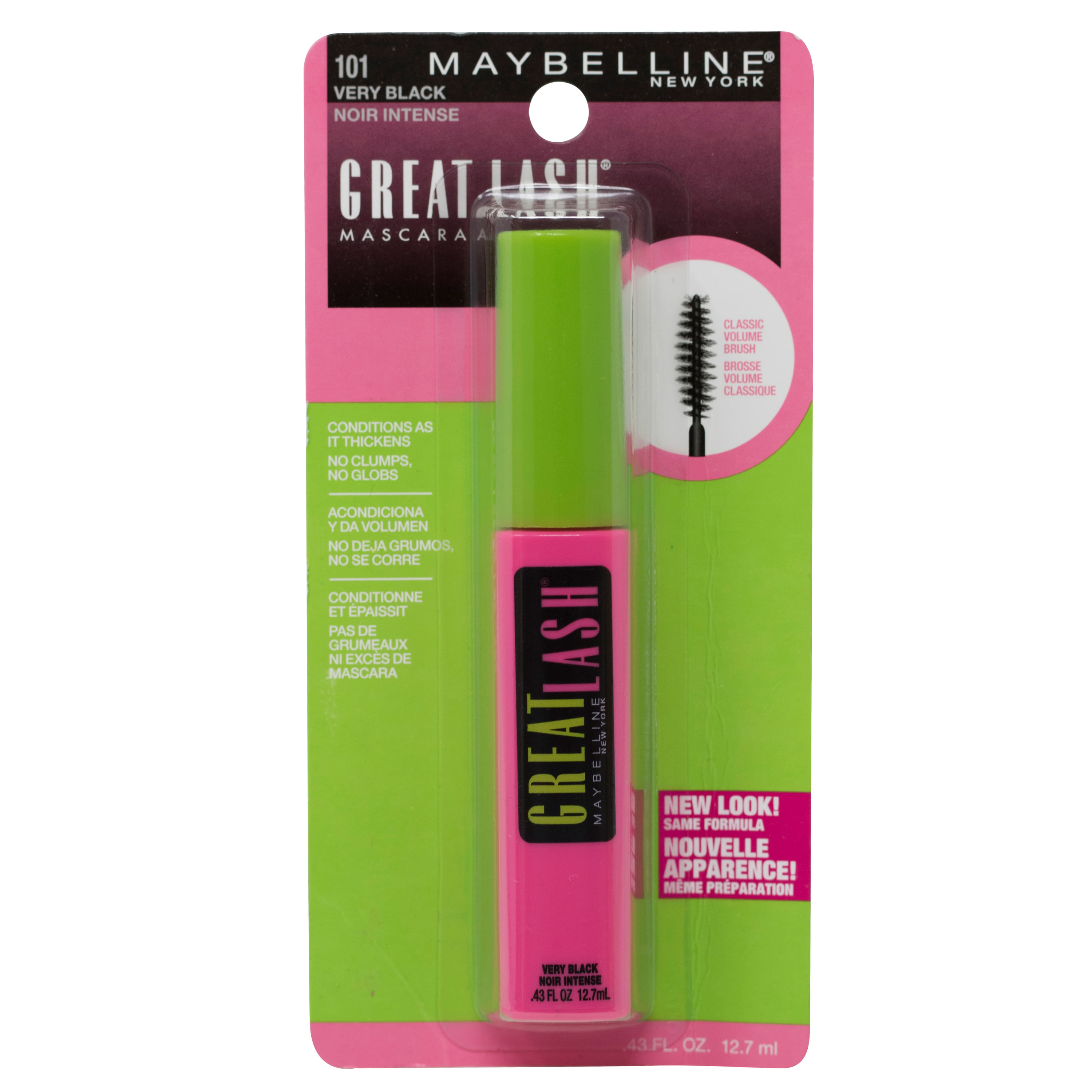 Comprar Mascara para pestañas Maybelline great lash tono 101 very black ...