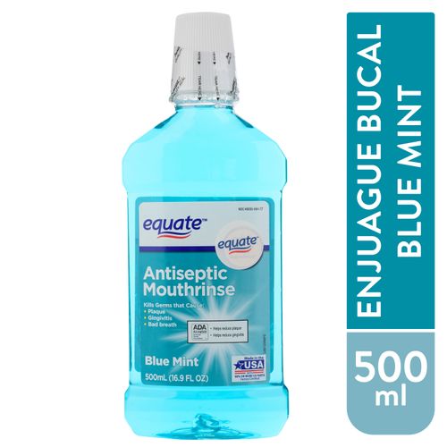 Enjuague Bucal Equate Blue Mint - 500ml