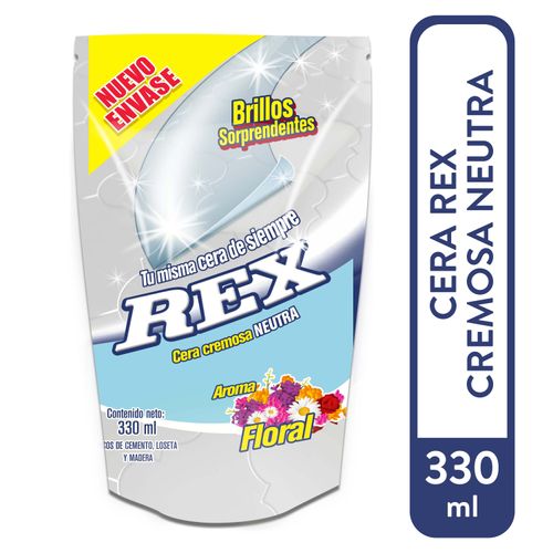 Cera Rex Cremosa Neutra Doypack -330ml