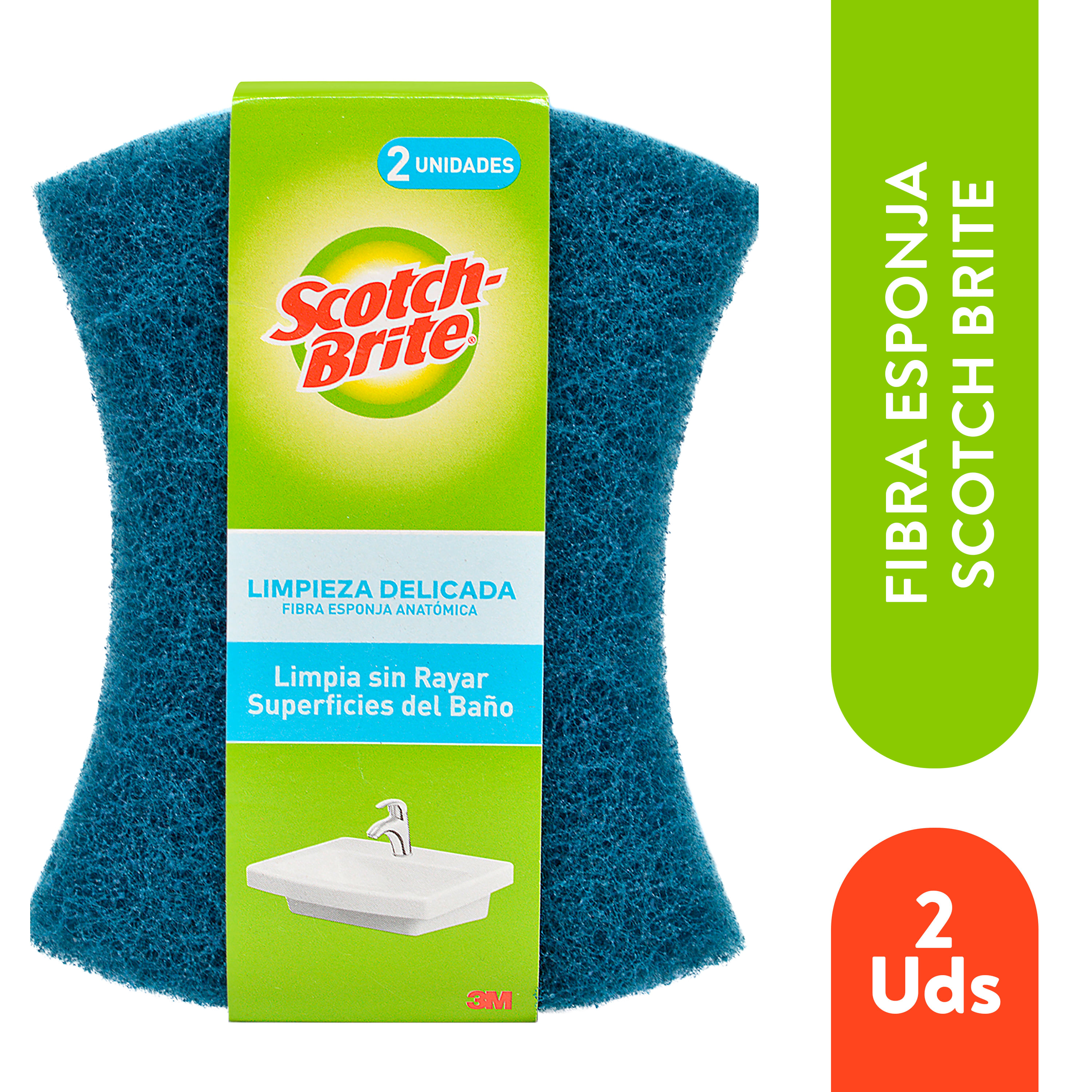 Comprar Scotch-Brite® Esponja Limpieza Delicada Cero Rayas Baño 2