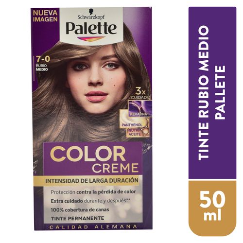 Tinte capilar Schwarzkopf palette color rubio medio 7-1  -  50 ml