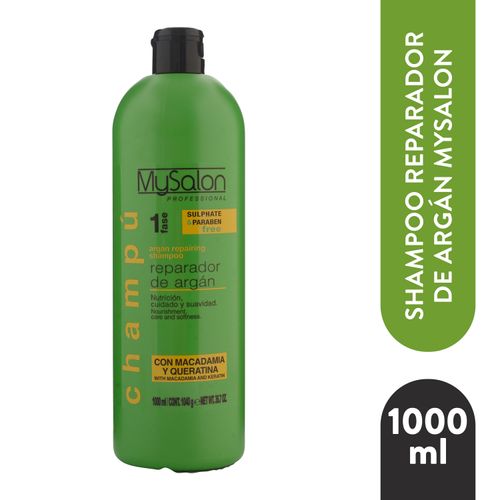 Shampoo Mysalon Reparador Argan 1000Ml