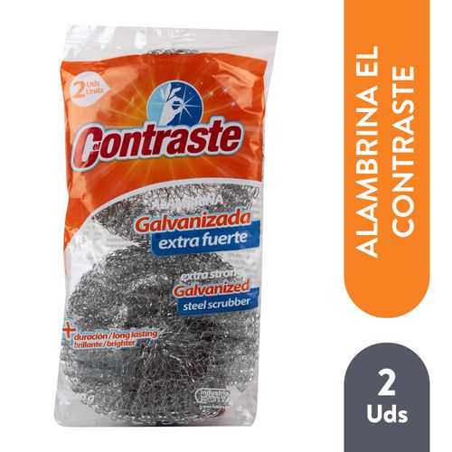 2 Pack Alambrina Galvanizada El Contraste Extra Fuerte