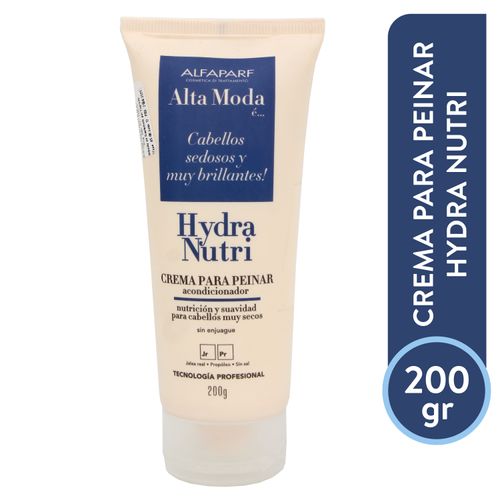 Crema para peinar Alfaparf hydra nutri acondicionador sin enjuague - 200 g