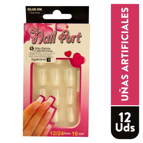 Kit Uñas Mito Estilos Artif Nail Stick - 12 Unidades