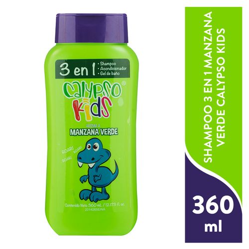 Shampoo Calypso Kids 3En1 Manzana Verde - 360ml
