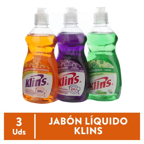 Lavaplatos Líquido Klins 3 Pack -1200 ml