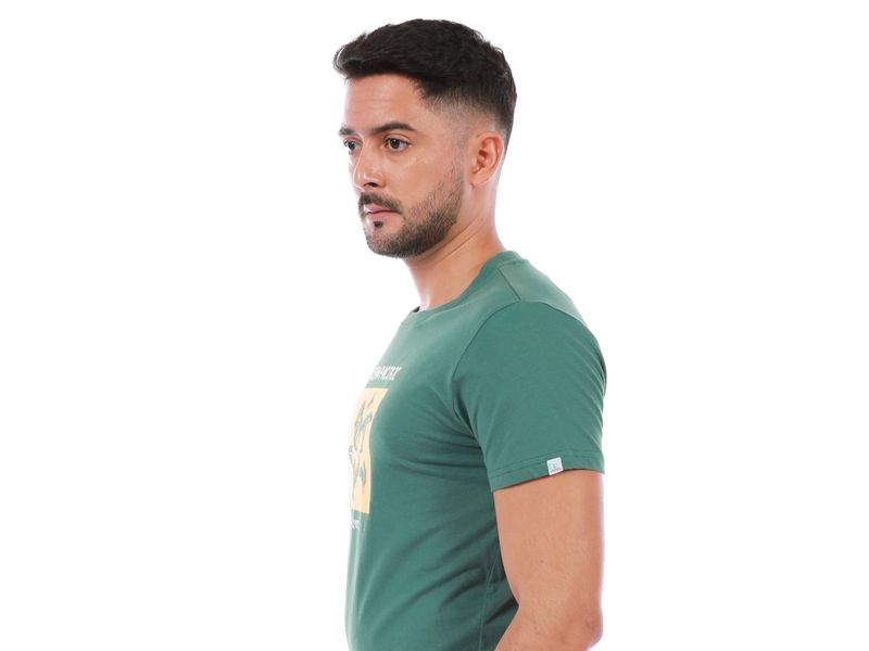 T-Shirt-Ocean-Pacific-Para-Caballero-Color-Verde-Oscuro-Cuello-Redondo-Talla-S-XL-2-97946