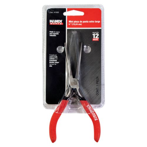 Mini Pinza Hyper Tough, de Punta Extra Larga -6 pulgadas