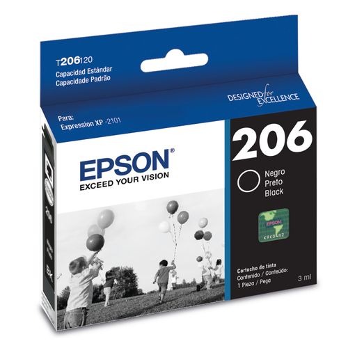 Botella de tinta Epson T206 color negro