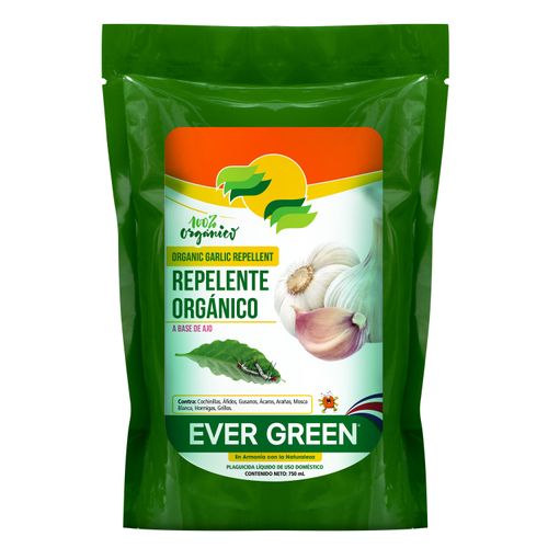 Repelente Líquido Ever Green Base De Ajo - 750 Ml