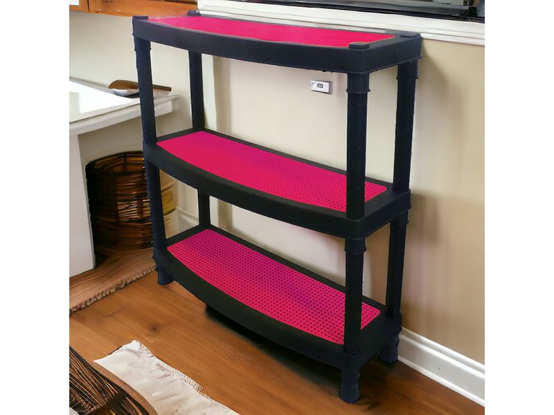 Estanteria-Polycar-de-3-Niveles-Rosado-con-Negro-unidad-4-50298