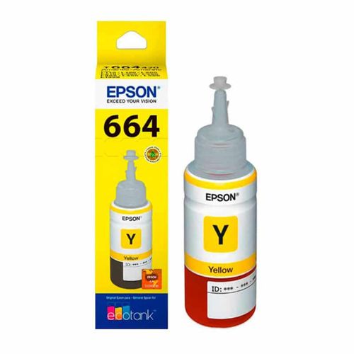 Botella Tinta Epson Amarillo  T664