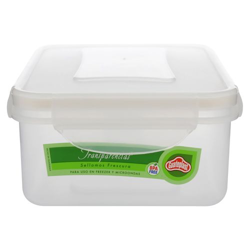 Tazón Guateplast click clak rectangular - 1,5 L