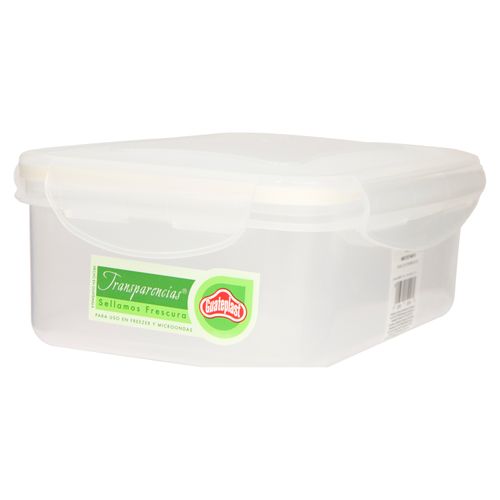 Tazón Guateplast Click Clak Rectangular (30 Oz) - unidad
