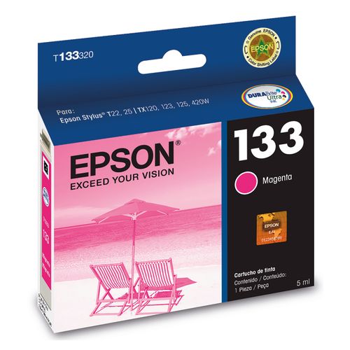 Cartucho Tinta Epson T133320 Magenta T22 Tx130