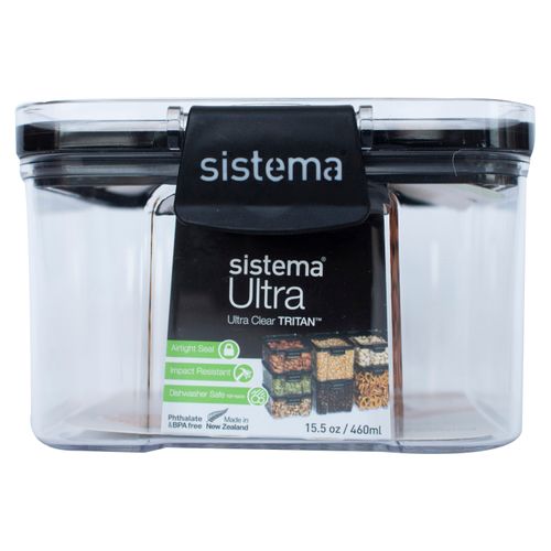 Recipiente Cuadrado Sistema Plastics Tritan Ultra - 460Ml
