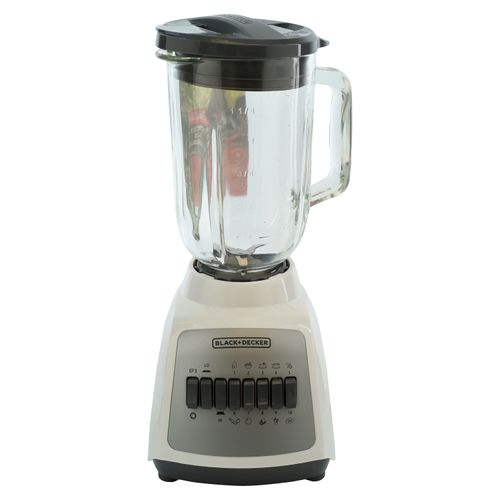 Licuadora Black&Decker DuraPro 550 Watts Jarra de Vidrio + Jarra de Plástico, BLBD210GPW
