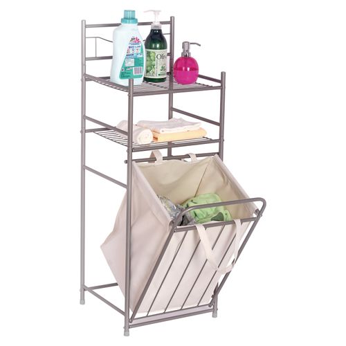 Organizador Mainstays hamper silver para baño colores surtidos