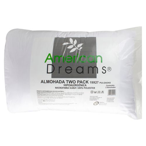 Almohada American Dream Blanca 2 unidades 144H