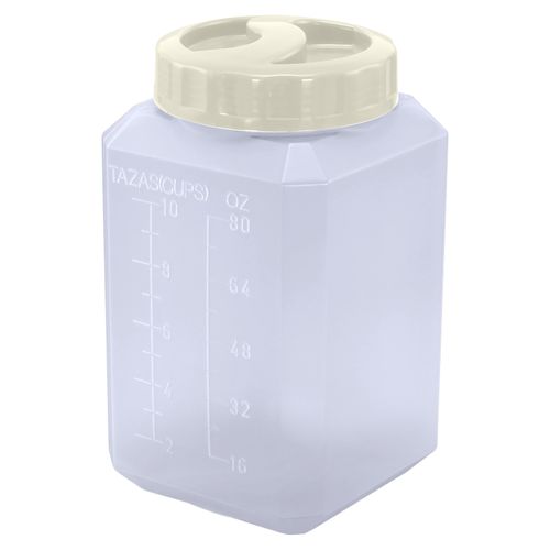 Recipientes Guateplast Granos Y PastasTr 5 Lb 2 3 L Marfil Tr