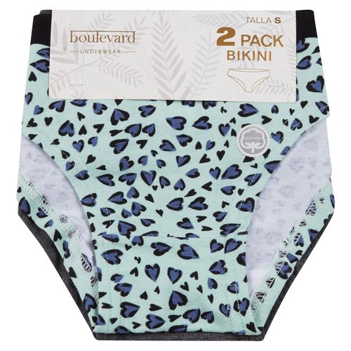 2 Pk Bikini Algodîn S-Xl B By Boulevard