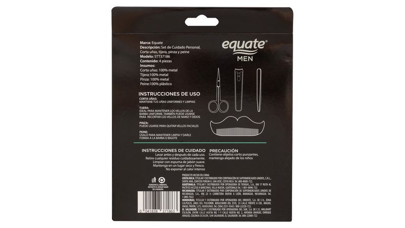 Comprar Set Equate Botellas De Viaje 5 Piezas, Walmart Costa Rica - Maxi  Palí