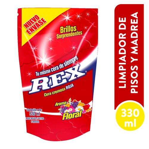 Cera Rex Cremosa Roja Doypack - 330ml