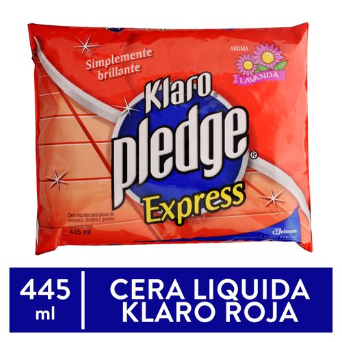 Cera Klaro Líquida Roja Bolsa -445ml