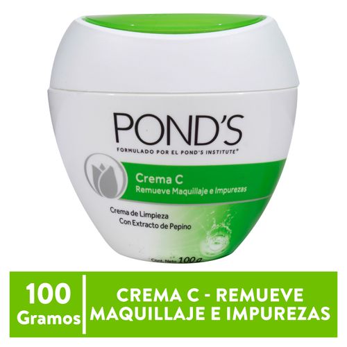 Crema facial Pond's pepino  remueve maquillaje e impuresas - 100 g