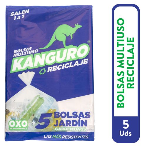 Bolsa Kanguro Reciclado Jardín Transparente