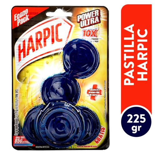 Pastilla para sanitario Harpic poder marino - 225 g