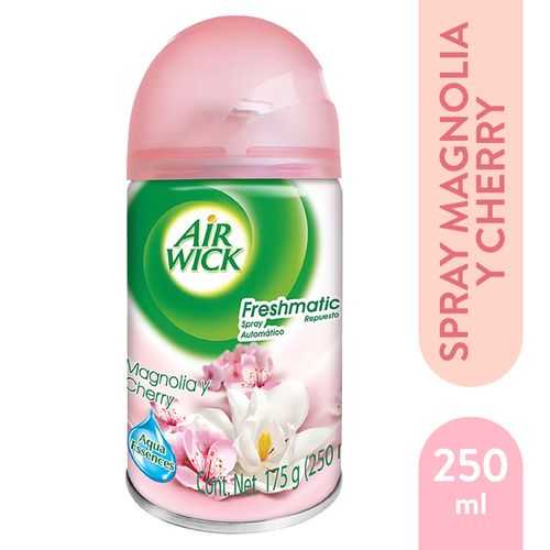 Aromatizante Ambiental Air Wick Freshmatic Magnolia & Cherry Repuesto -250ml