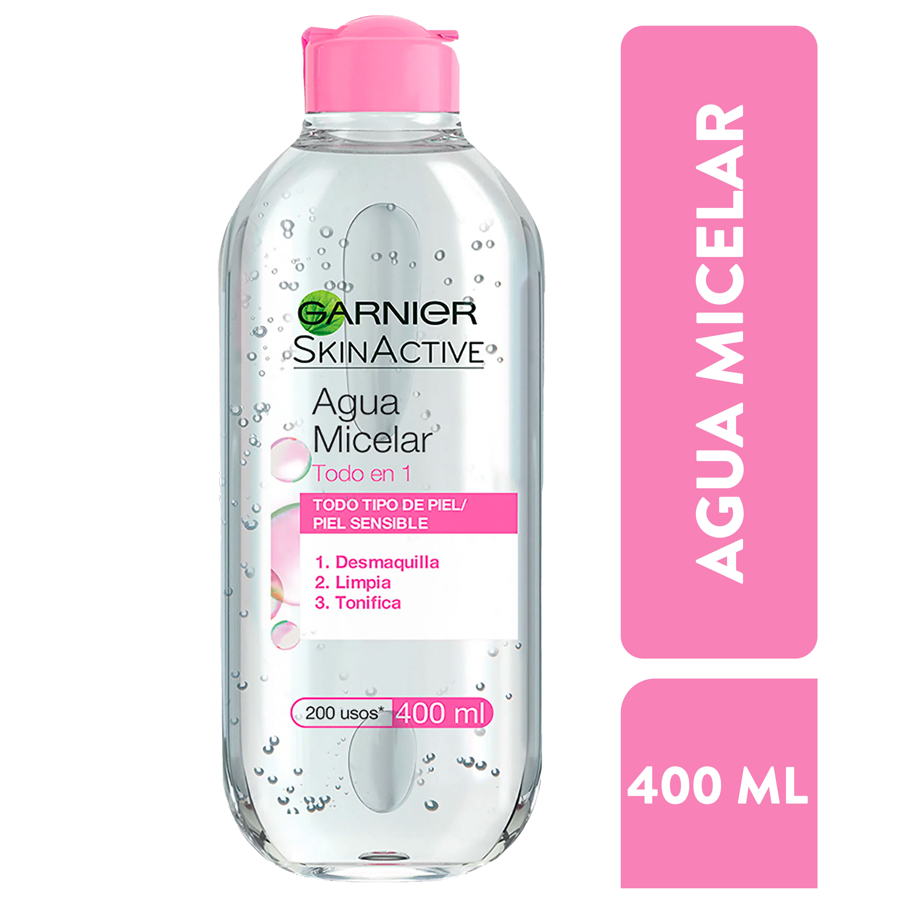 Agua Micelar Garnier SkinActive Ácido Salicílico para Piel con Tendencia al  Acné, 400 ml.