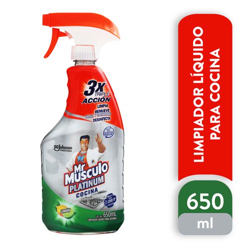 Limpiador líquido para cocinas Mr. Músculo platinium - 650 ml