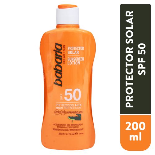 Protector solar Babaria aloe FPS 50 - 200 ml