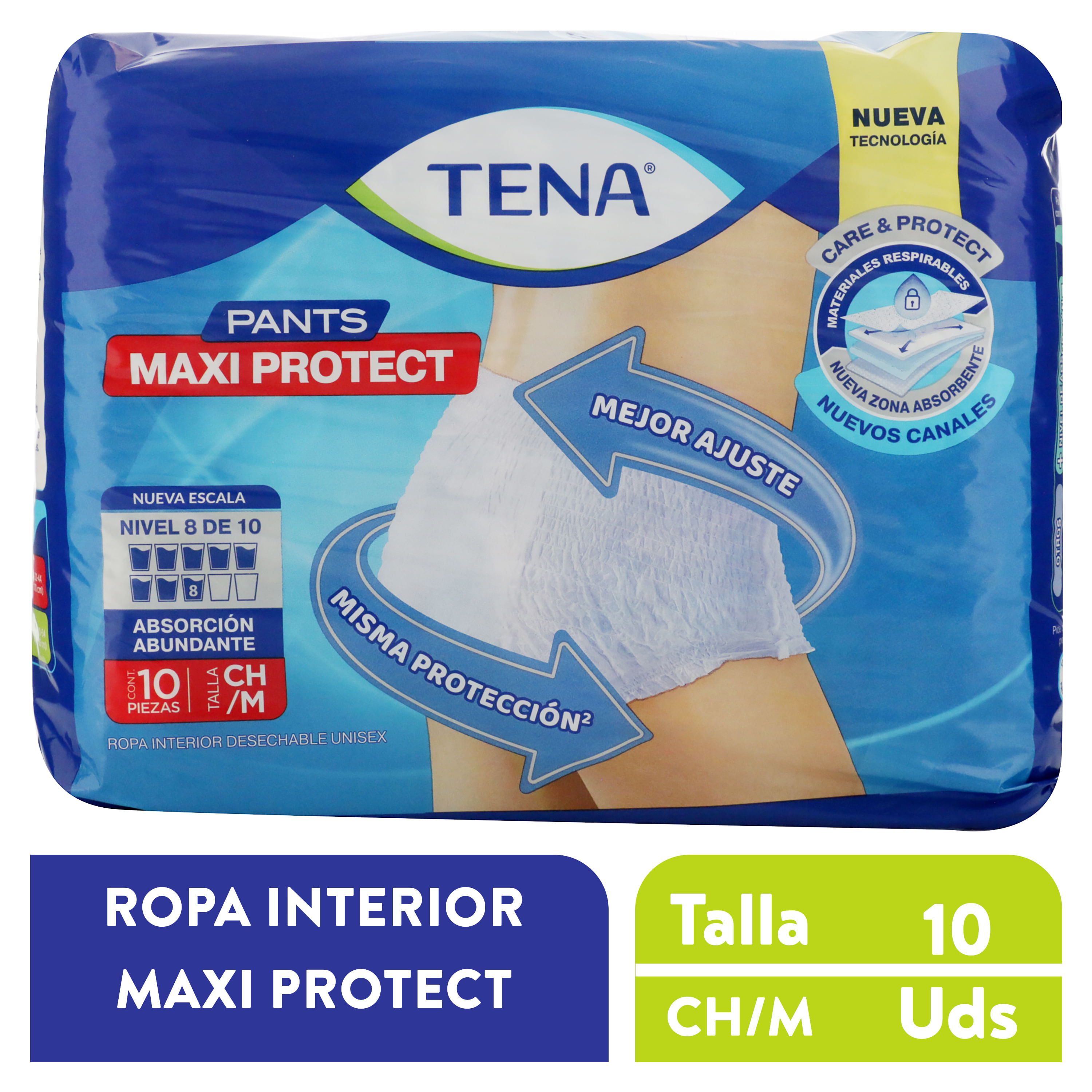 Comprar Pañales Para Adulto Tena Slip Maxi Protect Talla: CH/M - 40Uds