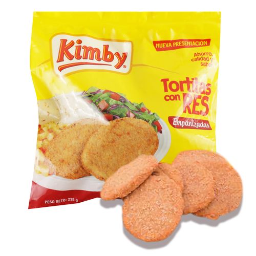 Tortitas Kimby De Res Empanizada -235gr