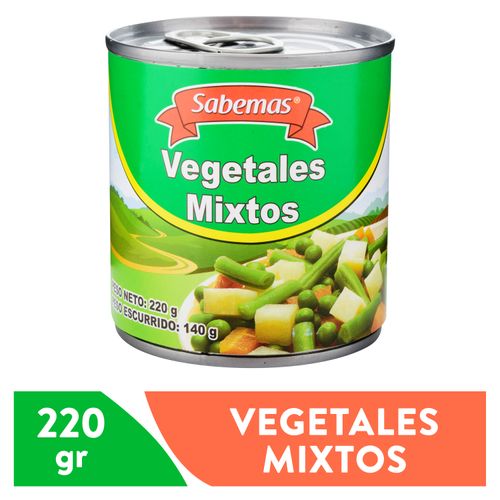 Vegetales Mixtos Sabemas lata - 220 gr