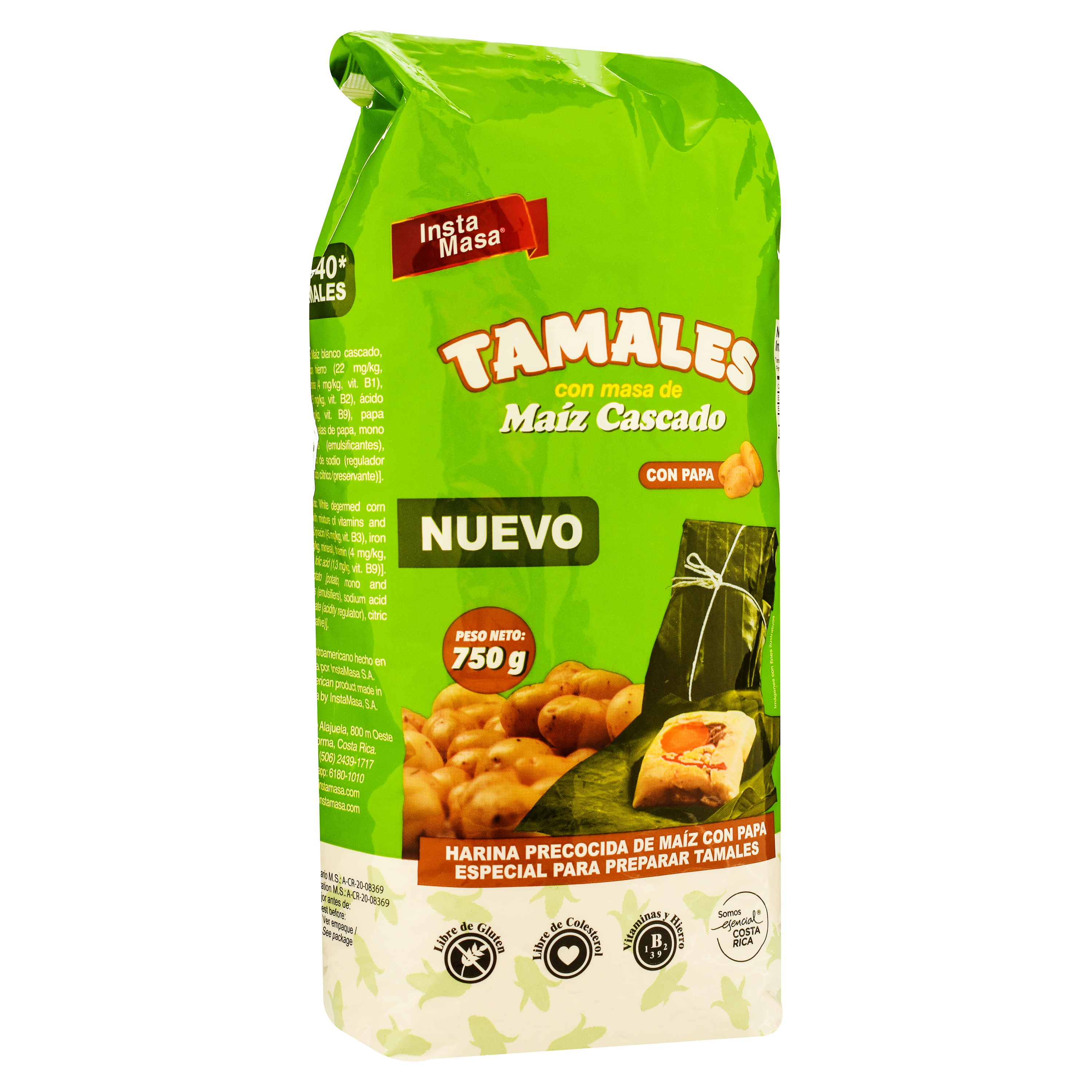 Harina Insta Masa Maiz Cascado Para Tamales Papa -750gr - Maxi Palí