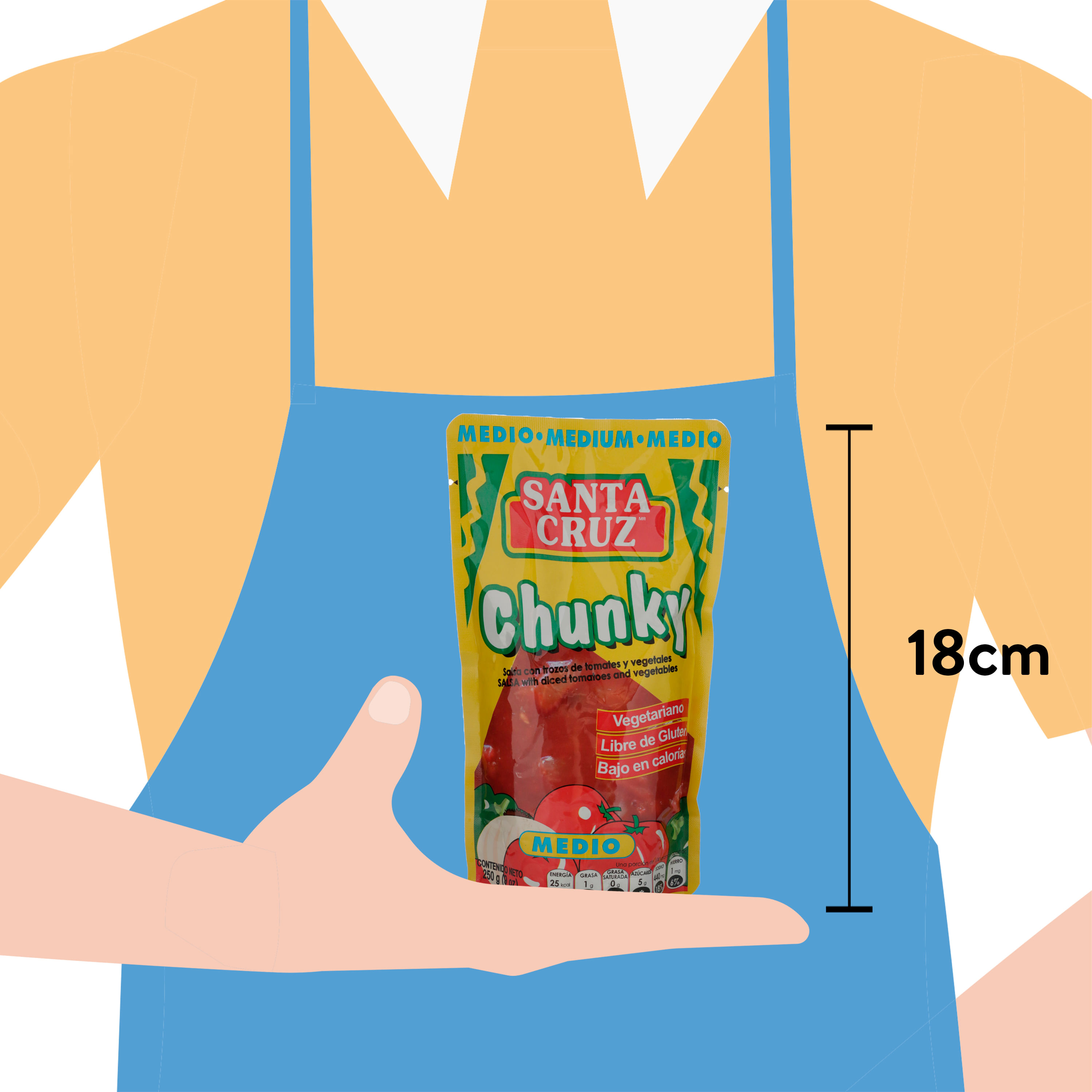 Comprar Salsa Santa Cruz Chunky Media 250gr Walmart Costa Rica