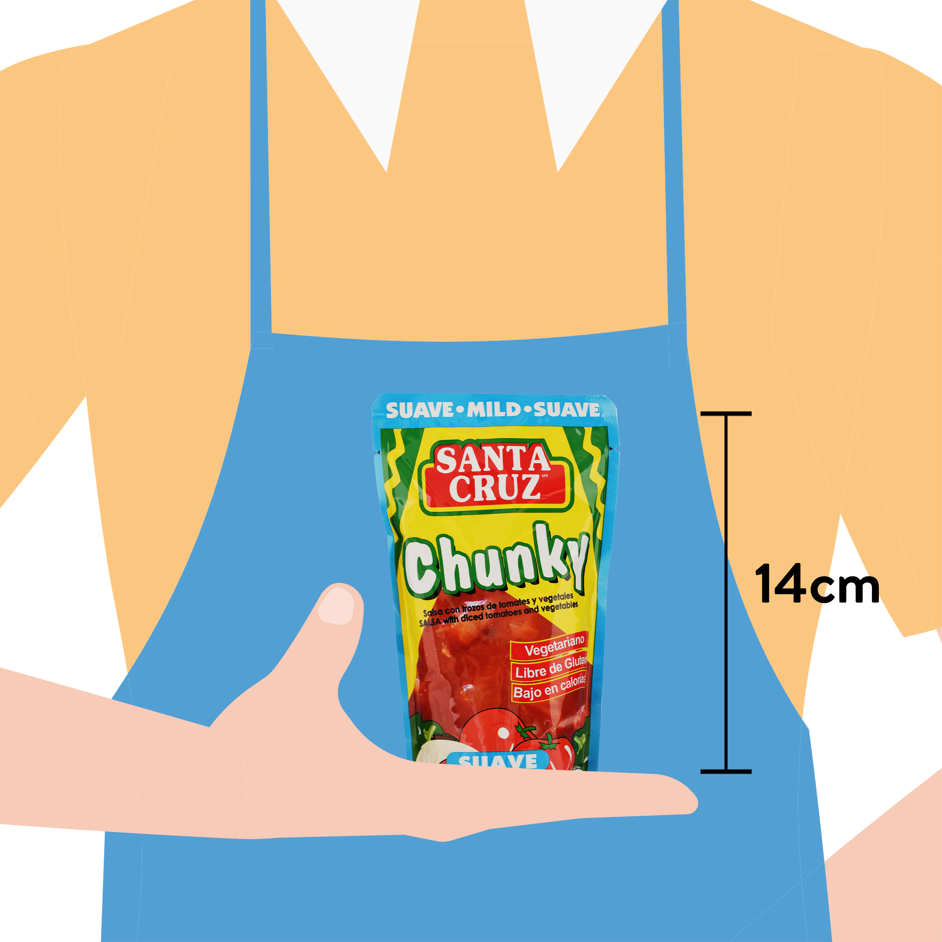 Comprar Salsa Santa Cruz Chunky Suave 250gr Walmart Costa Rica