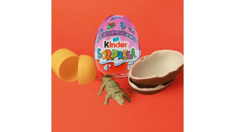 Huevo de Chocolate Kinder Sorpresa de Animales, 20 gr.