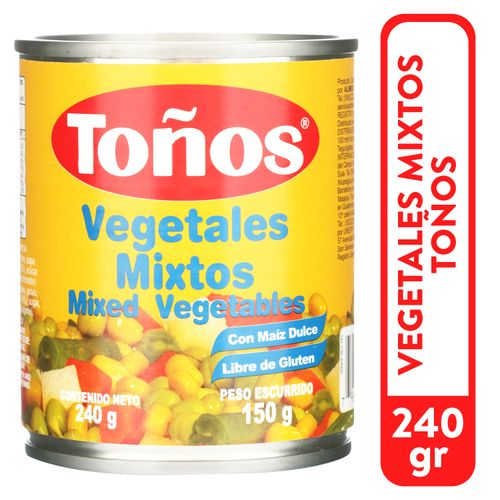 Vegetales Toños Mixtos  - 240gr