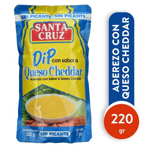 Dip Santa Cruz queso cheddar sin picante - 220 g