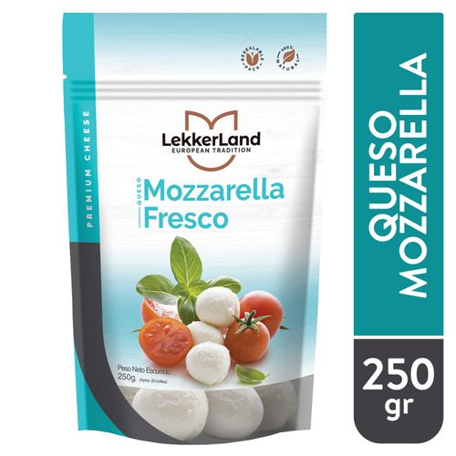 Queso Mozzarella Cereza Lekkerland Doy Pack - 250gr