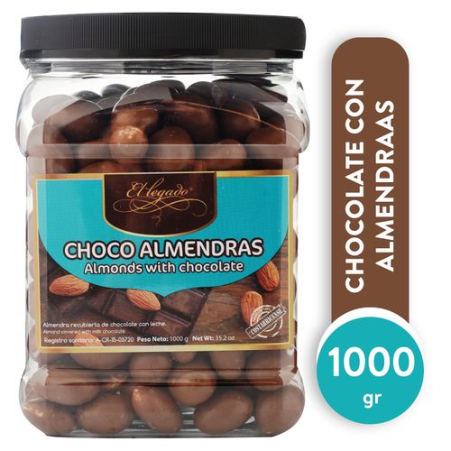 Chocolate El Legado Almendra Frasco - 1000gr