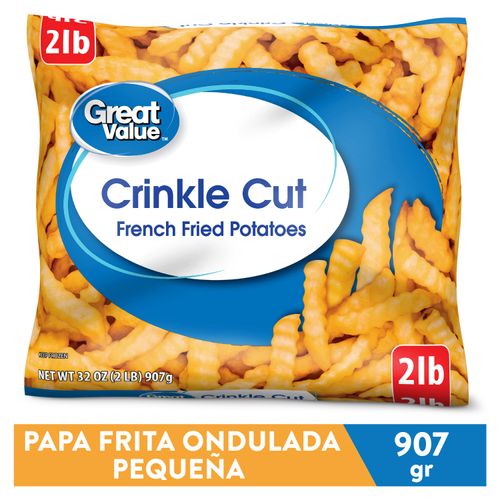 Papa Great Value Frita Ondulada Pequeña - 907 g