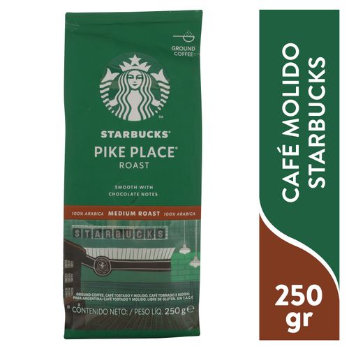 STARBUCKS® Pike Place Tueste Medio Café Tostado y Molido Bolsa 250g