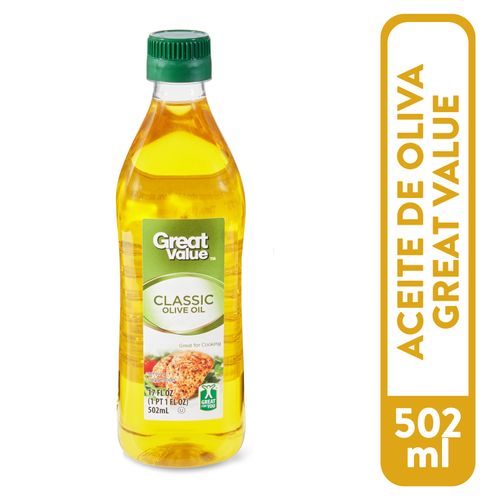 Aceite Great Value de oliva clásico - 502 ml